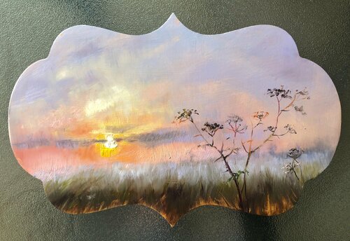 Crisp serenade of the morning fog van Deana Evstefeeva, Schilderij te koop op Singulart