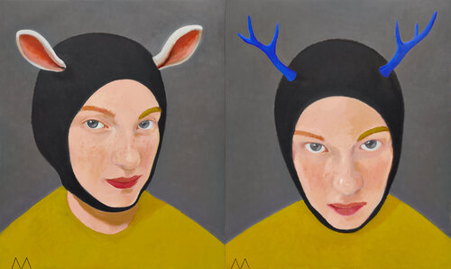 Double I, Double II  (diptich) di Migle Kosinskaite, Pittura in vendita su Singulart
