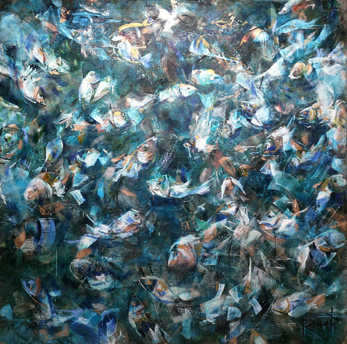 AZULES de RAMAT Antonio Ramos Osorio, Pintura a la venta en Singulart