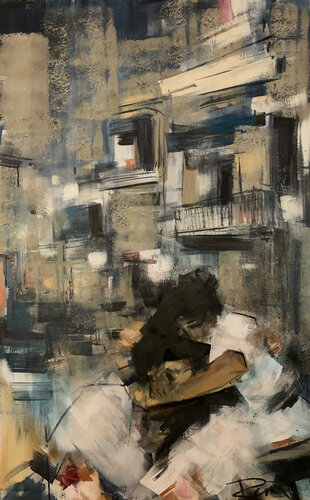 ABRAZO de RAMAT Antonio Ramos Osorio, Pintura a la venta en Singulart