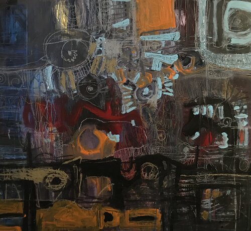 Il problema più grande era scegliere il gioco de Fabrizio Korfu, Pintura a la venta en Singulart