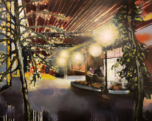 Happiness machines – Belden Village Mall, Canton, OH par Jarik Jongman, Peinture en vente sur Singulart
