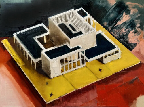 Rietveld maquette, De Zonnehof museum, Amersfoort de Jarik Jongman, Pintura a la venta en Singulart