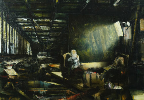 The conversation von Jarik Jongman, Malerei kaufen auf Singulart