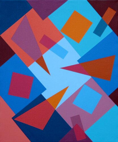 Composition with Triangles No. 3 di Sassoon Kosian, Pittura in vendita su Singulart