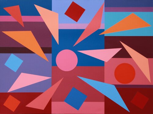 Composition with Triangles No. 4 Sassoon Kosian