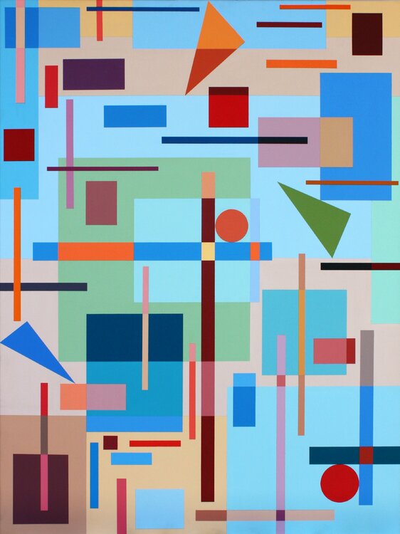 Composition with Triangles No. 1 Sassoon Kosian