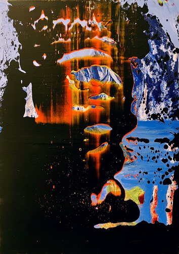 Schwarzmalerei van Christian v. Grumbkow, Schilderij te koop op Singulart