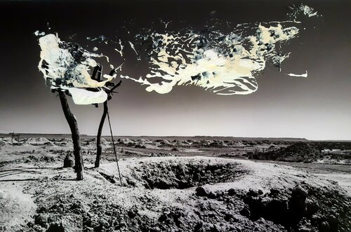 Wind of Change (Holzziehbrunnen Marokko) de Christian v. Grumbkow, Obra en papel a la venta en Singulart