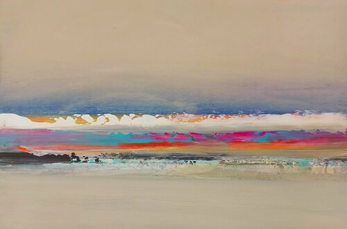 Iceland- Echos IV (Serie 2) van Christian v. Grumbkow, Schilderij te koop op Singulart
