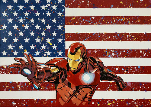 IRON MAN di Michel Acosta Perez, Pittura in vendita su Singulart