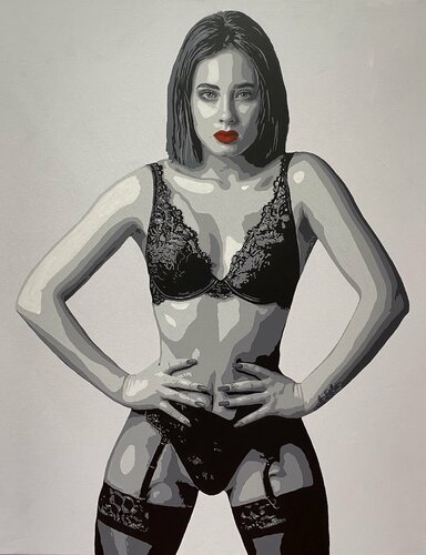 @STEPHANIEGNZALEZ by Michel Acosta Perez, Painting for Sale on Singulart