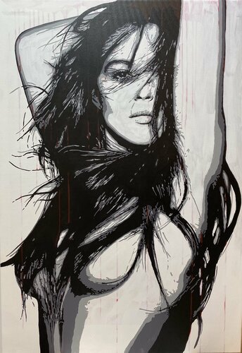 SIENTO TU MIRADA di Michel Acosta Perez, Pittura in vendita su Singulart