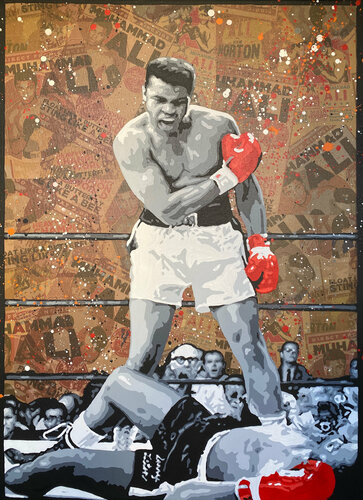 Get up and fight, sucker! van Michel Acosta Perez, Schilderij te koop op Singulart