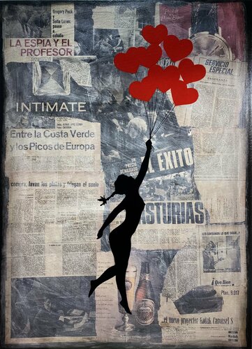 Banksy update available (UN PRECIO DEMASIADO CARO) de Michel Acosta Perez, Pintura a la venta en Singulart