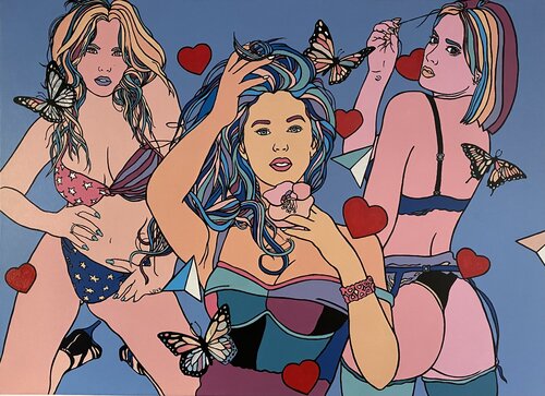 LA GRAN FAMILIA 1 (Raúl Martínez Update Available) von Michel Acosta Perez, Malerei kaufen auf Singulart