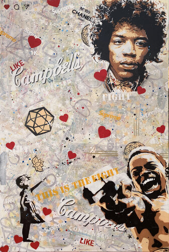 THE FIGHT di Michel Acosta Perez, Pittura in vendita su Singulart