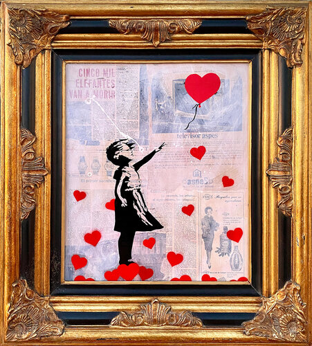 Banksy update available (El Precio del Exito) de Michel Acosta Perez, Pintura a la venta en Singulart