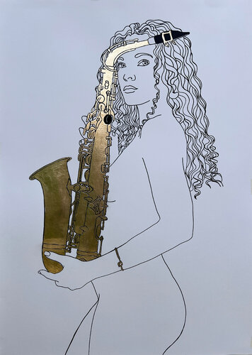 "MUSA" (Saxo) 2 van Michel Acosta Perez, Schilderij te koop op Singulart