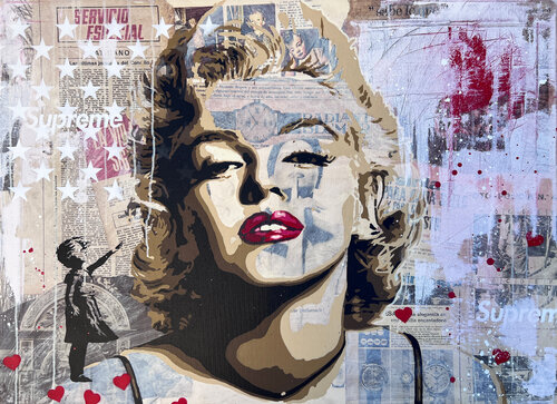 MARILYN (Unattainable) par Michel Acosta Perez, Peinture en vente sur Singulart