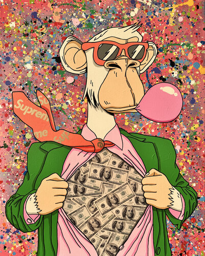 INFLACIÓN par Michel Acosta Perez, Peinture en vente sur Singulart