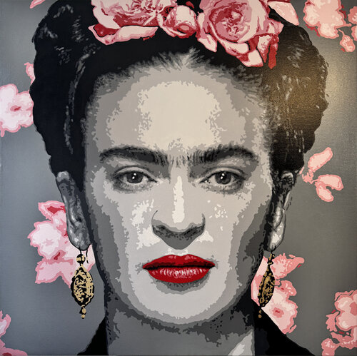 FRIDA (Flor de Acero) de Michel Acosta Perez, Pintura a la venta en Singulart