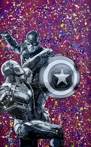 “El Conflicto” (Boom, Clash & Color) von Michel Acosta Perez, Malerei kaufen auf Singulart