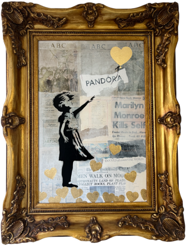 Banksy Update Available — La caja de Pandora di Michel Acosta Perez, Pittura in vendita su Singulart