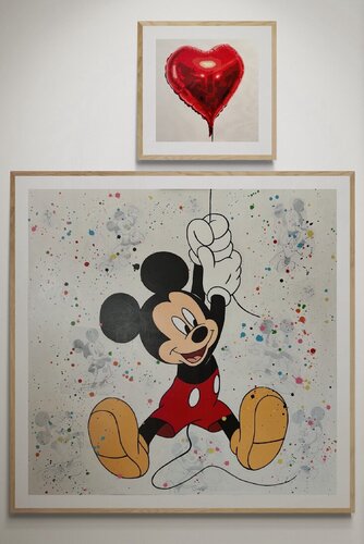 MICKEY FLYS by Michel Acosta Perez, Painting for Sale on Singulart