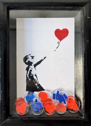 Banksy update available (All You Need is a Like) de Michel Acosta Perez, Pintura a la venta en Singulart