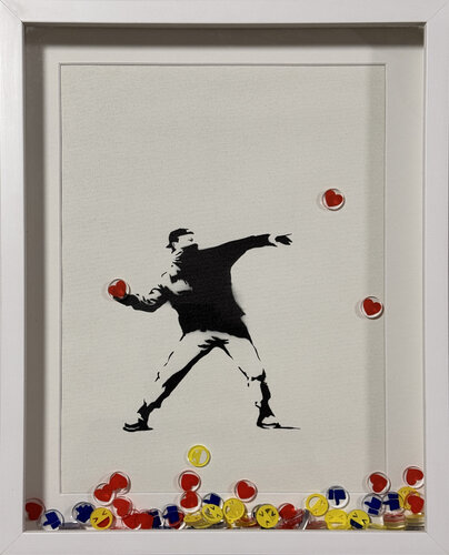 Banksy update available (Digital Revolution) de Michel Acosta Perez, Pintura a la venta en Singulart