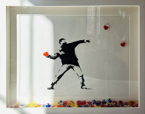 Banksy update available (Digital Revolution) 2 de Michel Acosta Perez, Pintura a la venta en Singulart