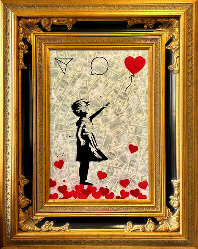 BANKSY, INC. (Love Department) de Michel Acosta Perez, Pintura a la venta en Singulart