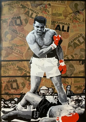 MOHAMED ALI par Michel Acosta Perez, Peinture en vente sur Singulart