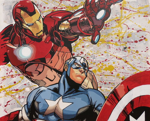 HEROES di Michel Acosta Perez, Pittura in vendita su Singulart