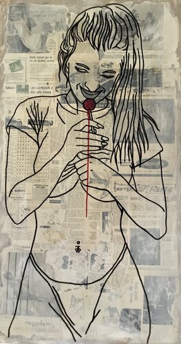 "CHUPA CHUPS" Instagram 00005 van Michel Acosta Perez, Schilderij te koop op Singulart