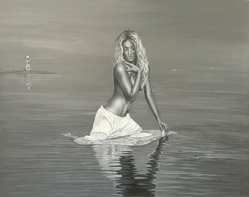 THE LIGHTHOUSE OF SYLT di Michel Acosta Perez, Pittura in vendita su Singulart