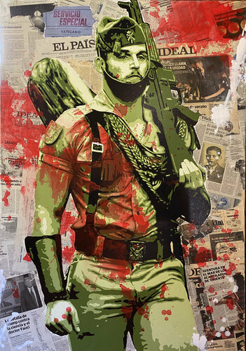 POR 100 PRE di Michel Acosta Perez, Pittura in vendita su Singulart