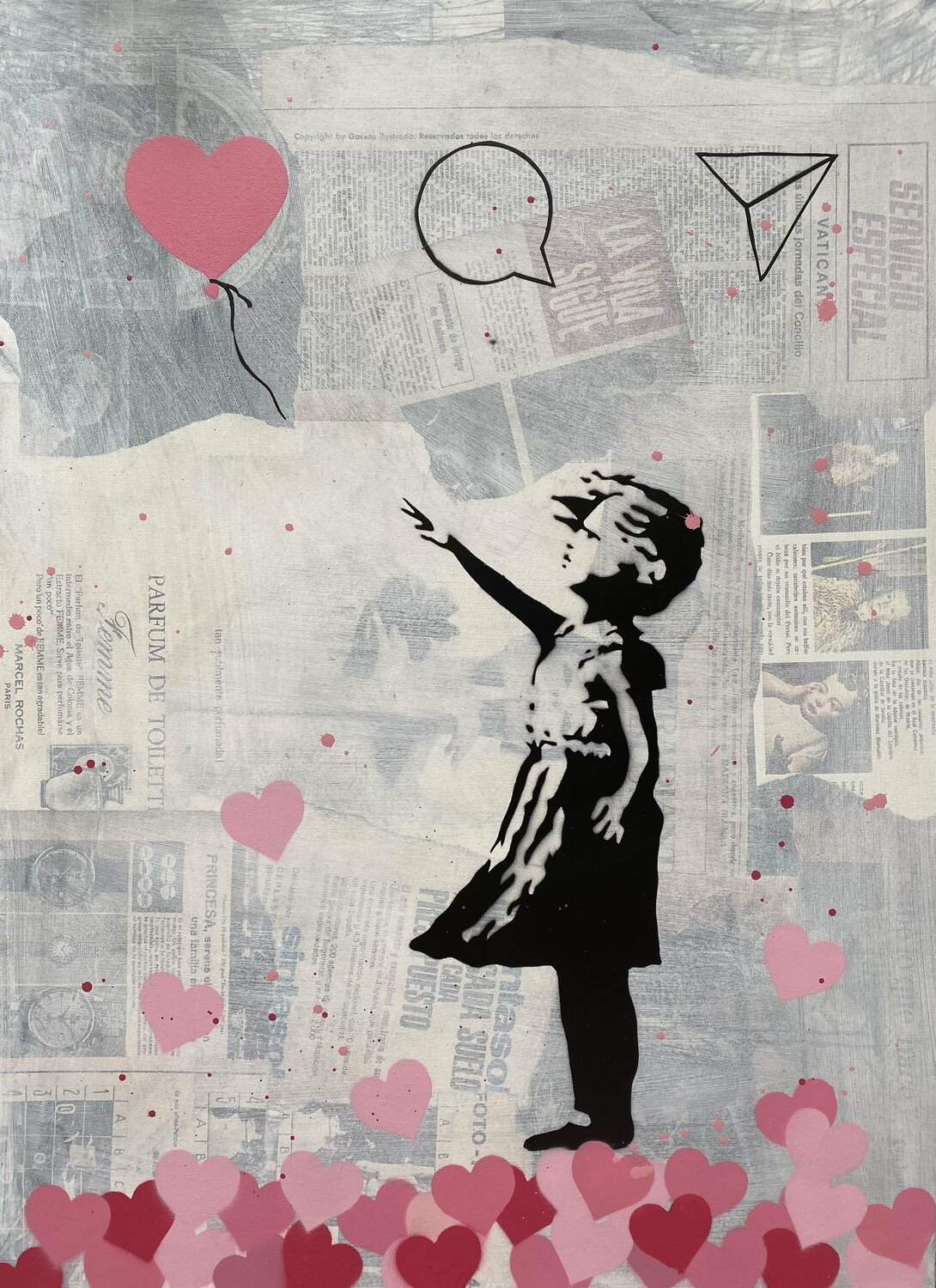 Banksy update available (Pink 2) Michel Acosta Perez