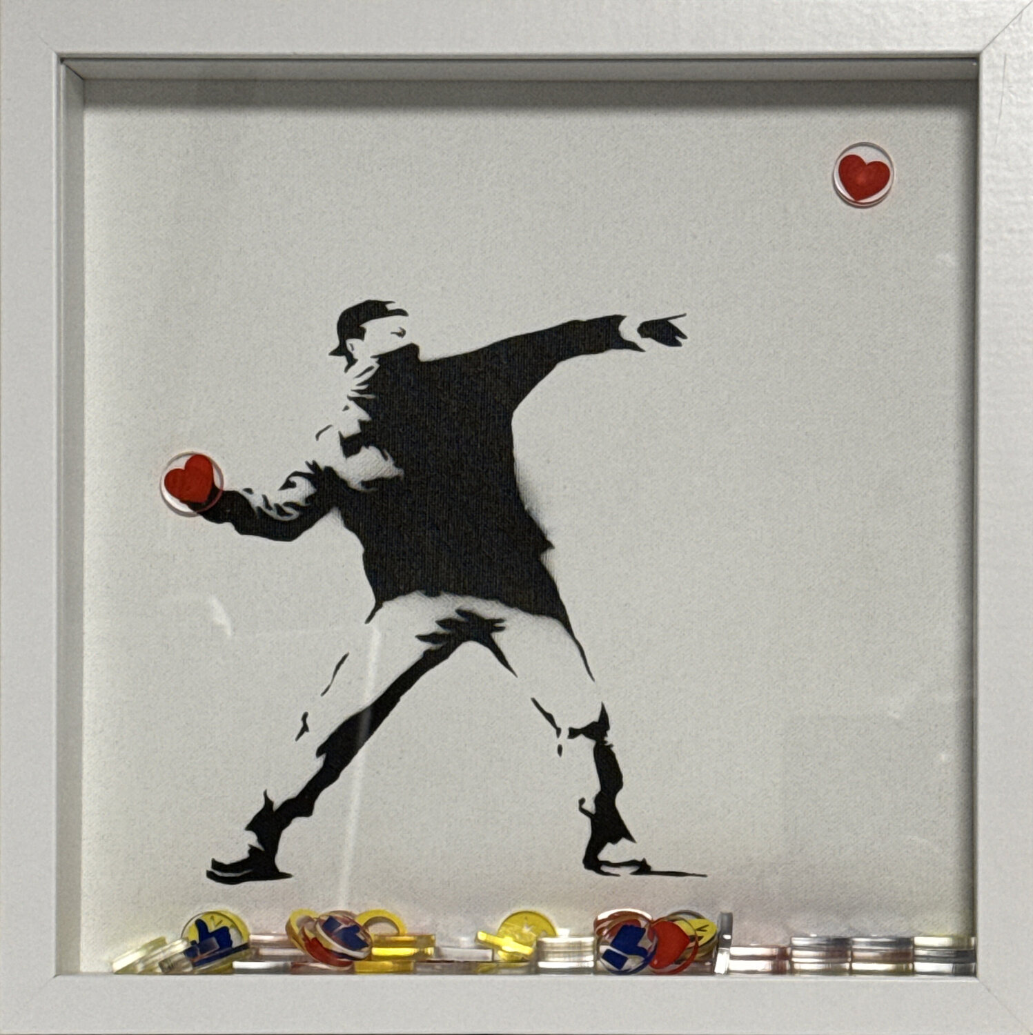 Banksy update available “The Last Like” Michel Acosta Perez Originalgemälde zu verkaufen