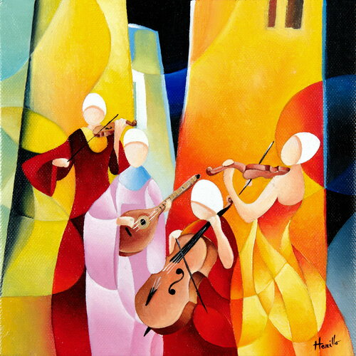 Quatuor von Antoine HARILLO, Werk auf Papier kaufen auf Singulart