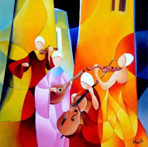 Quatuor von Antoine HARILLO, Werk auf Papier kaufen auf Singulart