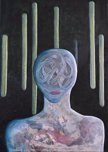 Alien de Giuseppe Pastore, Pintura a la venta en Singulart