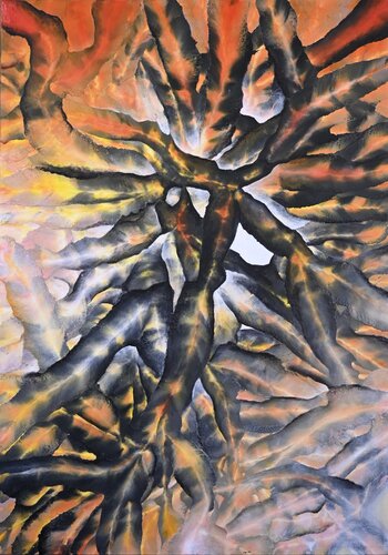 Acceso di Giuseppe Pastore, Pittura in vendita su Singulart