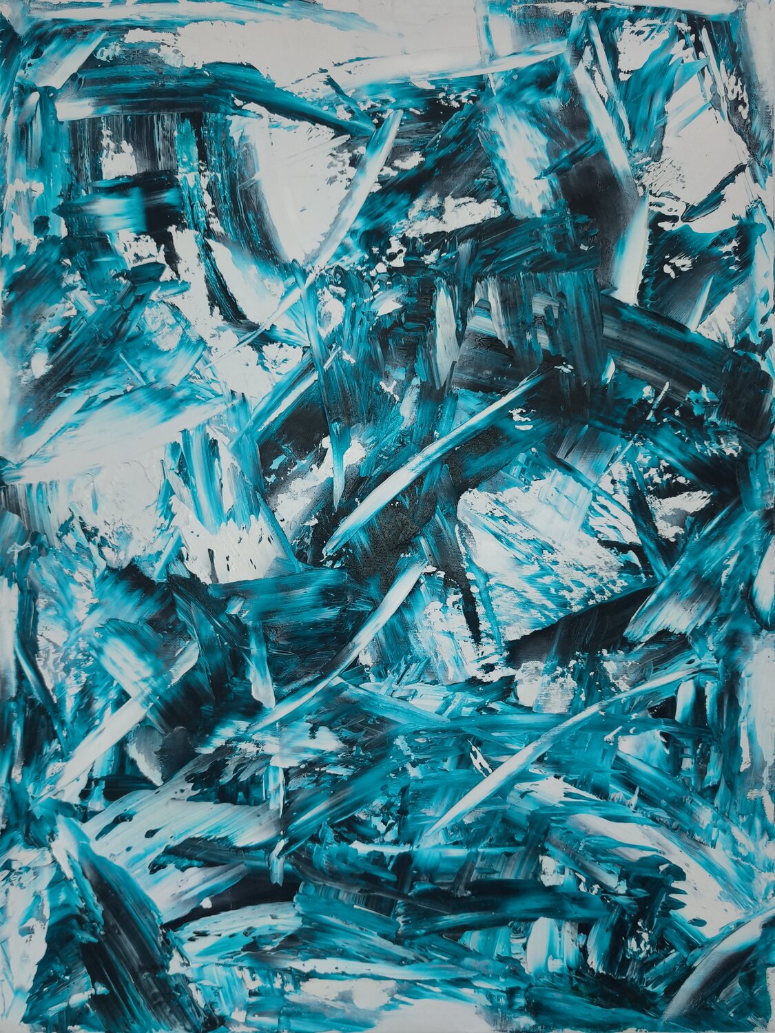 Phthalo blue green Giuseppe Pastore Dipinto originale in vendita