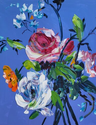 Bloom von Sabine Huening, Malerei kaufen auf Singulart
