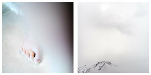 'Foot-Mountain', Diptych, from the series 'Between Land and Sky' by Meike Bertrand Paniza, Photography for Sale on Singulart