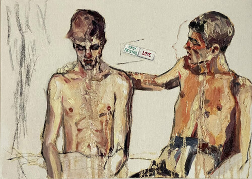 FriendLove van Claudia Barbu, Schilderij te koop op Singulart