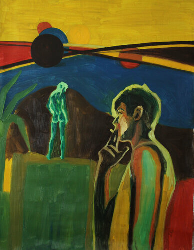 Hot Summer Nights van Claudia Barbu, Schilderij te koop op Singulart