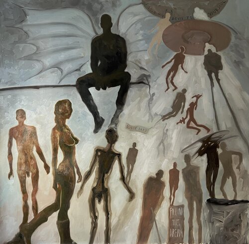 it's chaos! by Claudia Barbu, 油畫 for Sale on Singulart